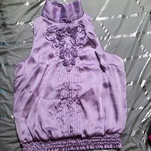 Grass Collection Sleeveless Blouse in Size M